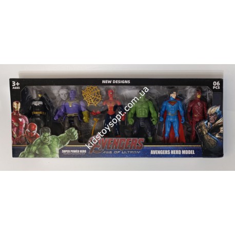 Набір героїв "Marvel" 40 см