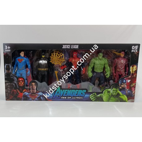 Набір героїв "Marvel" 40 см