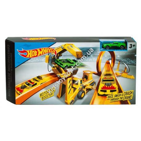 Трек-пускач Hot Wheels «Руйнівне будівництво» QQ8837